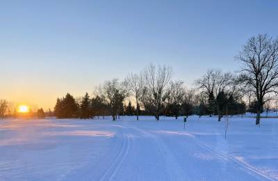 Cross Country Skiing at Ray Richards Golf Course