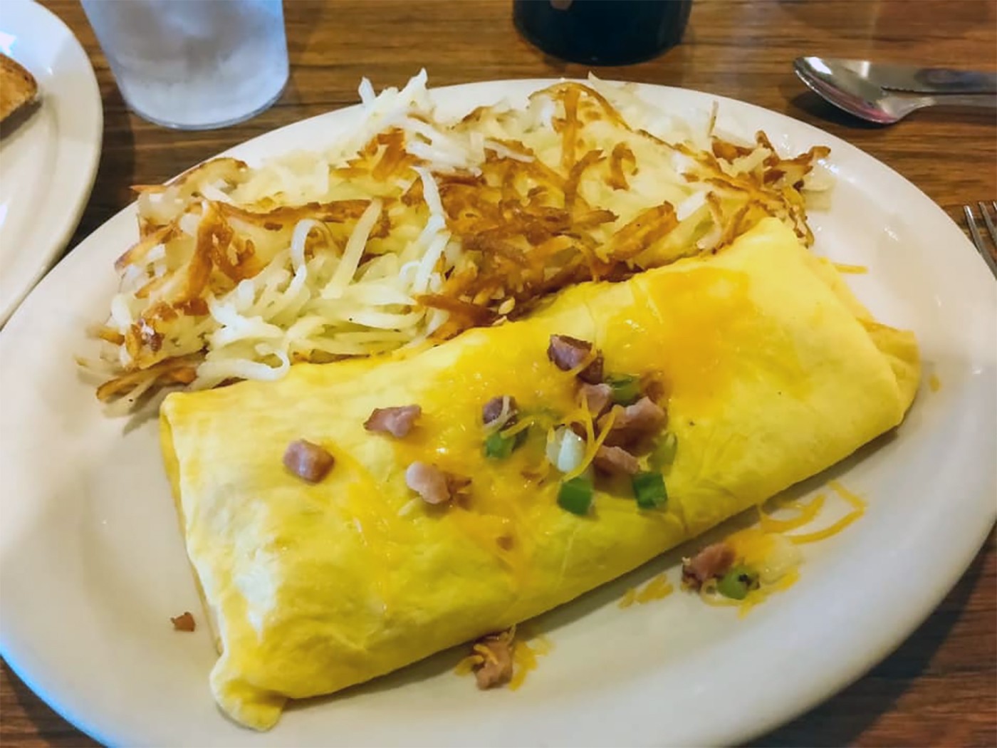 BOGO 1 breakfast get 1 50 off with the purchase of 2 beverages at